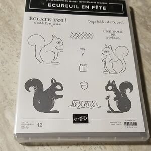 Stampin' Up! French Set Ecureuil En Fete Clear Stamps